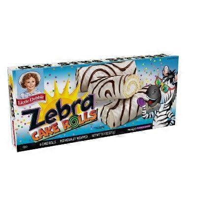 Little Debbie Zebra Cake Rolls, 6 ea