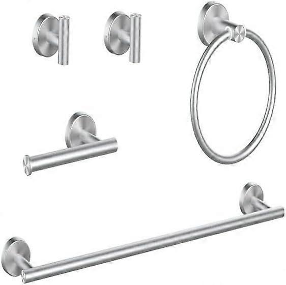 Bathroom Hardware Set 5 Pieces, Tissue Towel Rod, Wall Mounted