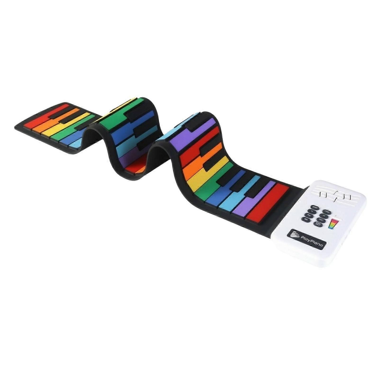 49-Key Roll-up Electronic Piano | Space-Saving Storage, Beginner-Friendly,