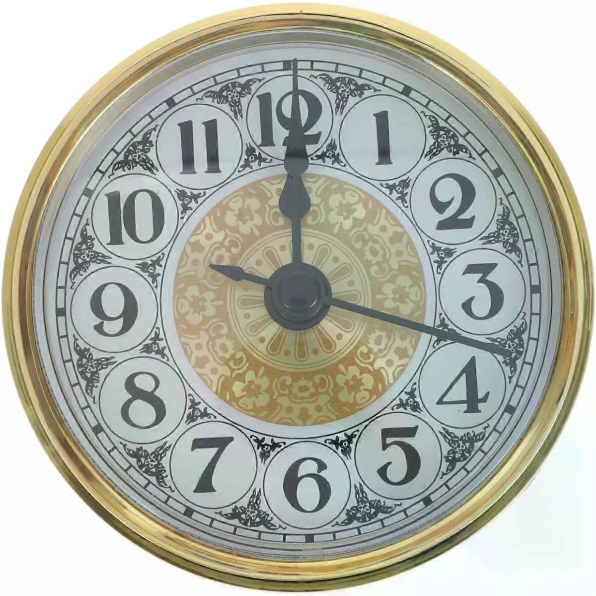 Quartz Clock Insert 90mm Analog Replacement for 3"/76mm Dia