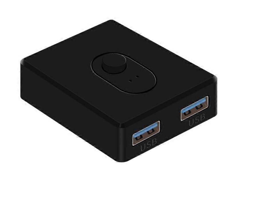 USB 3.0 Switch KVM Splitter Hub | 1x2 2x1 Bidirectioneel