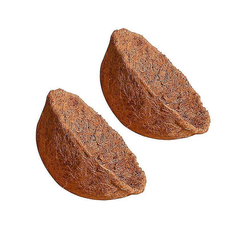 30X30x15cm Light Brown Pot & Planter Liners 1 Set 2pcs Round Replacement Coco Liners Plant Basket Li