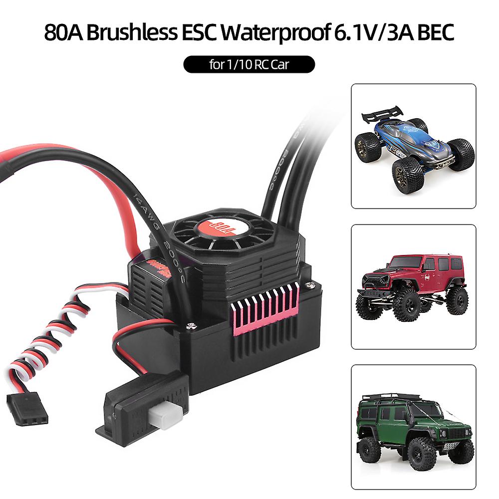 80a Brushless Esc Waterproof Electric Speed Controller
