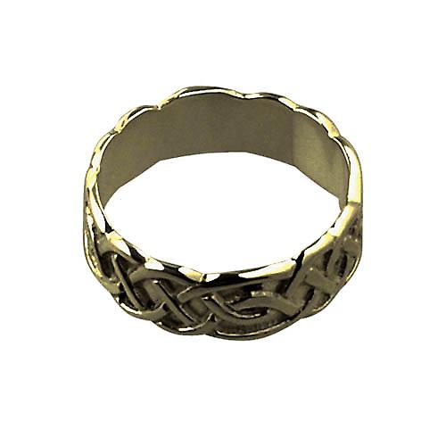 9ct Gold 6mm Celtic Wedding Ring Size Q