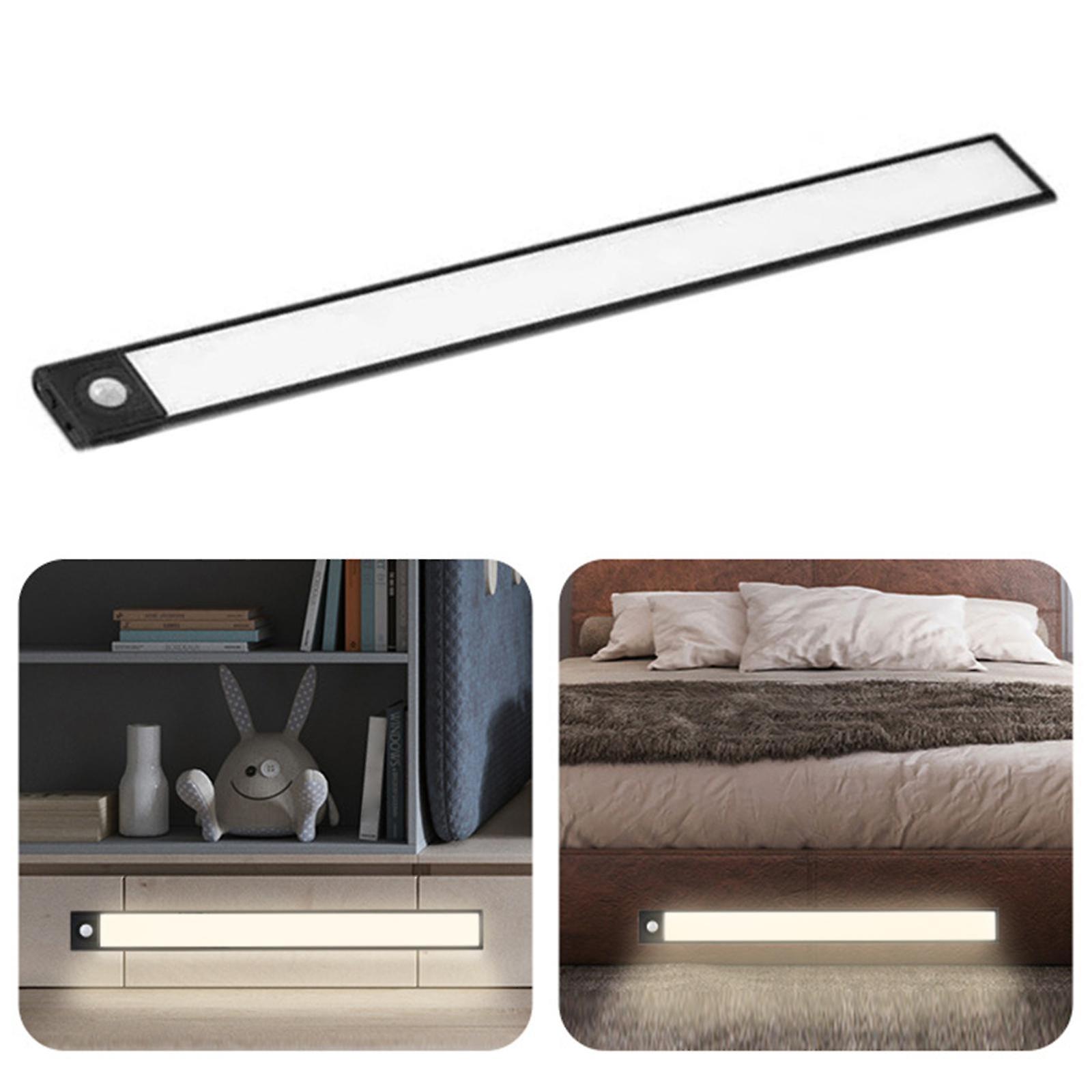 Cordless Closet Light Motion Activated Battery Kitchen Black warm light