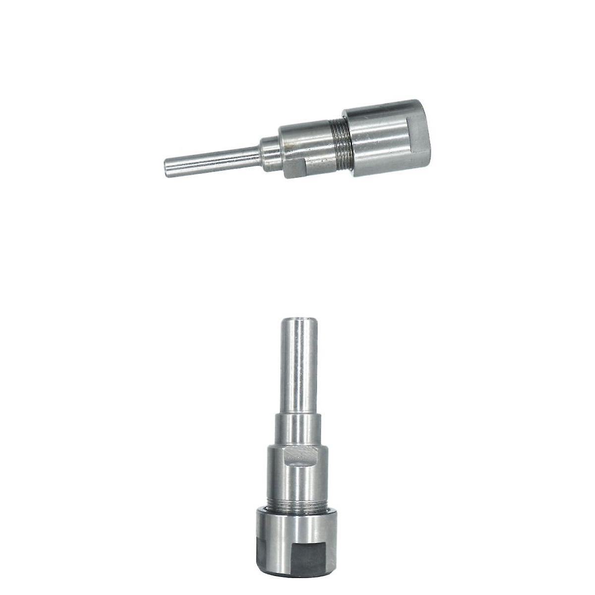 2Pcs 1/4'' 1/2'' Diameter Shank Router Collet Extension Chuck Holder Adapter