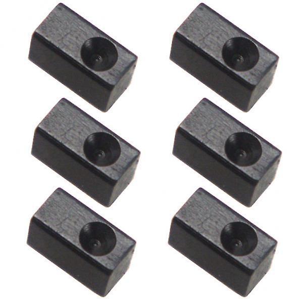 7x6 Pieces Electric Guitar Tremolo Bridge Saddle Insert Lock String Blocks