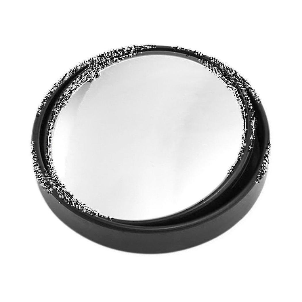 2pcs Car Round Frame Convex Blind Spot Mirror 360 Degree Adjustable Clear Rearview Auxiliary Rearvi