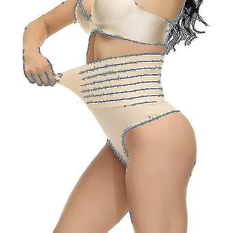 Lingerie Invisible Vêtements String Gainant Femme Taille Mi-haute - Dentelle Amincissante - Contrôle Ventre Taille Mi-haute Amincissant