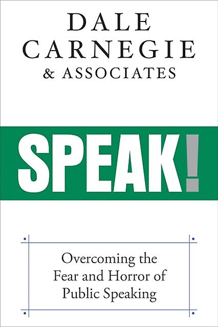 Speak by Dale Carnegie  Associates Hardback Book