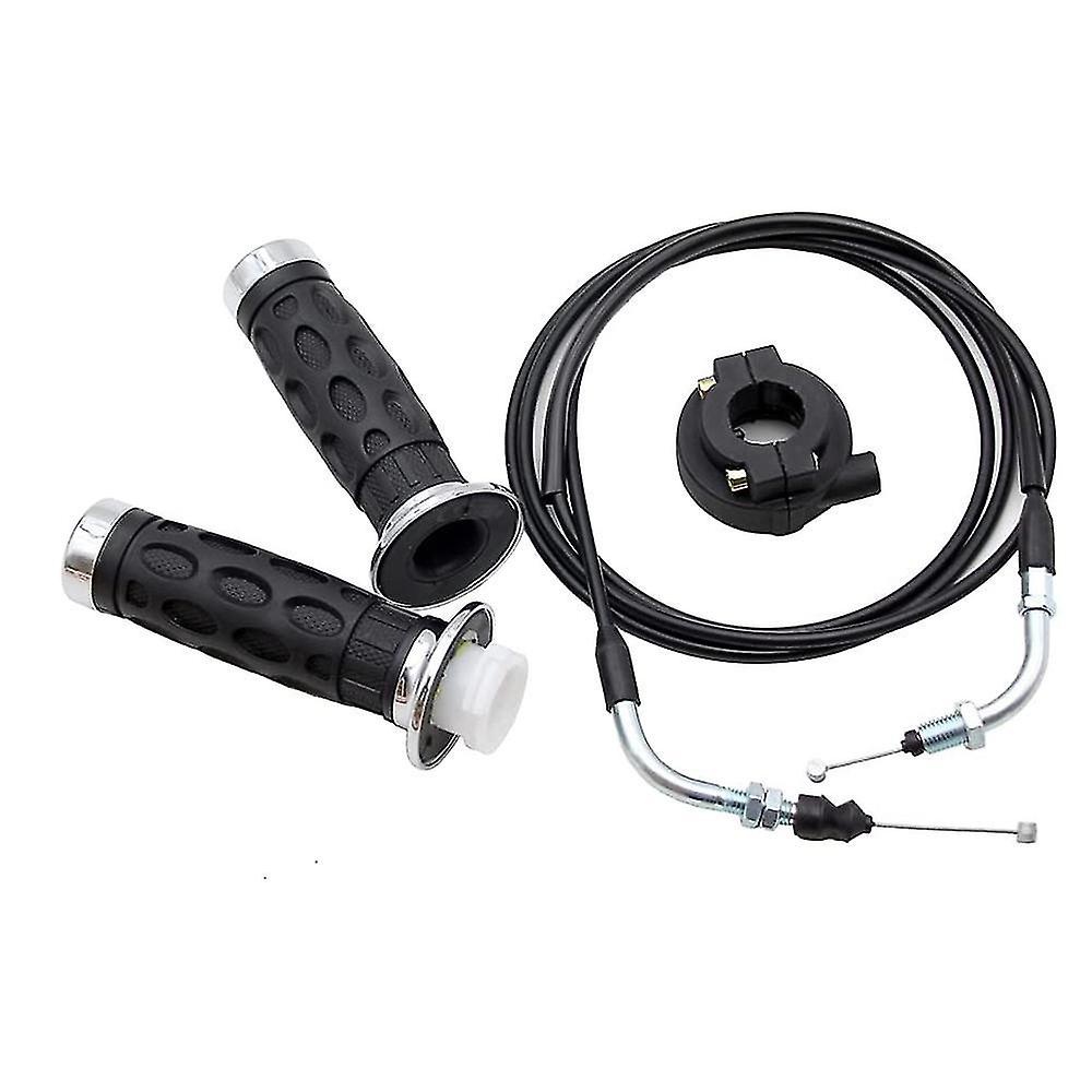 Universal Throttle Twist Grip Set with 78 Inch Scooter Throttle Cable Compatible with 50cc 80cc 125c