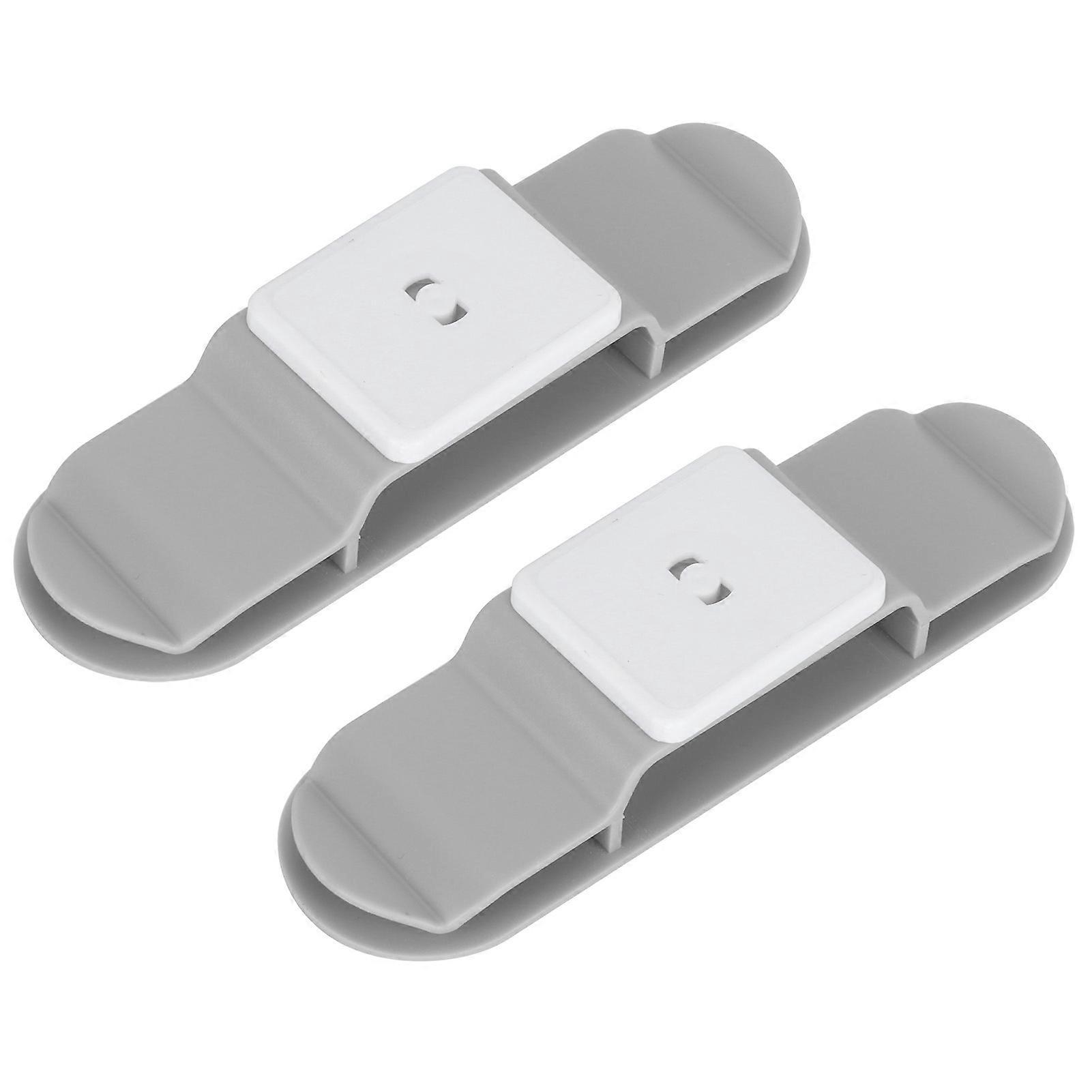 2Pcs Cable Holder Clip Wall Mounting Self Adhesive Socket Plug Organizer for Home Office