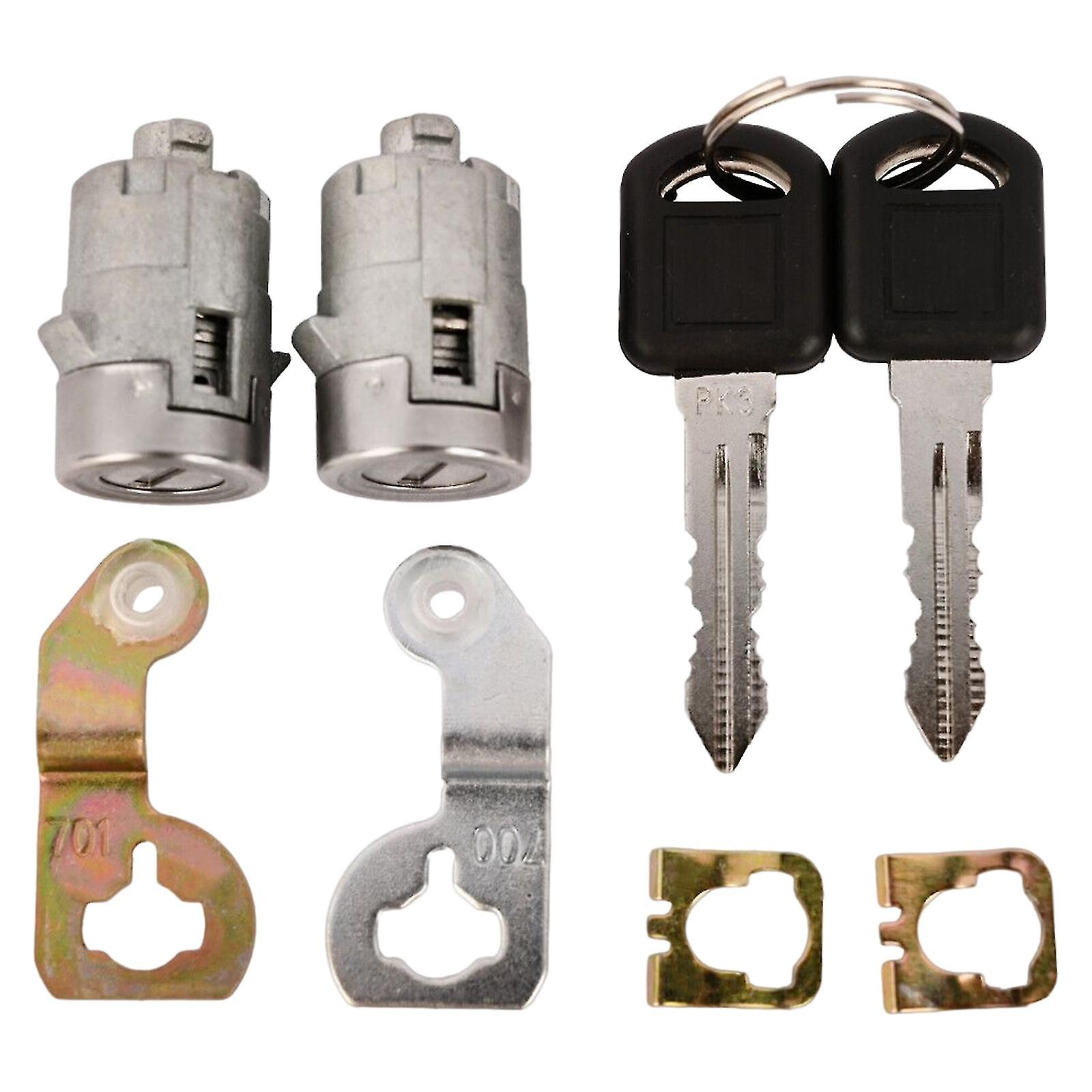 Door Lock Cylinder Set With Keys - Fits 2001-2006 GM Trucks & SUVs