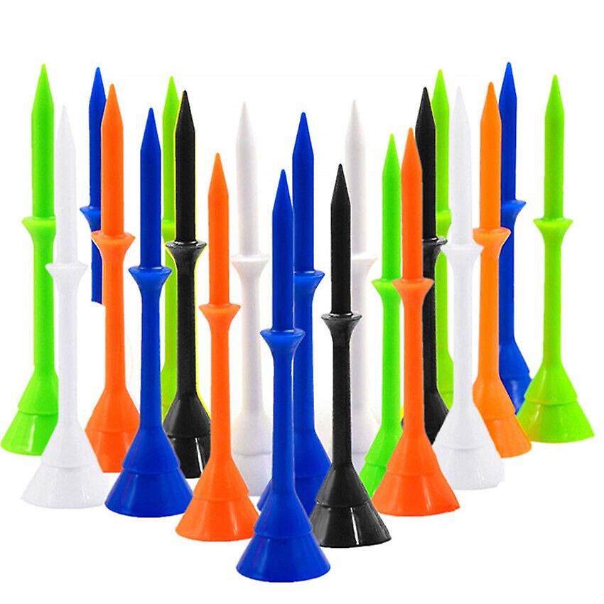 25 PCS Golf Tees Plastic Long 83mm 3 1/4 Unbreakable Cup Tees Value