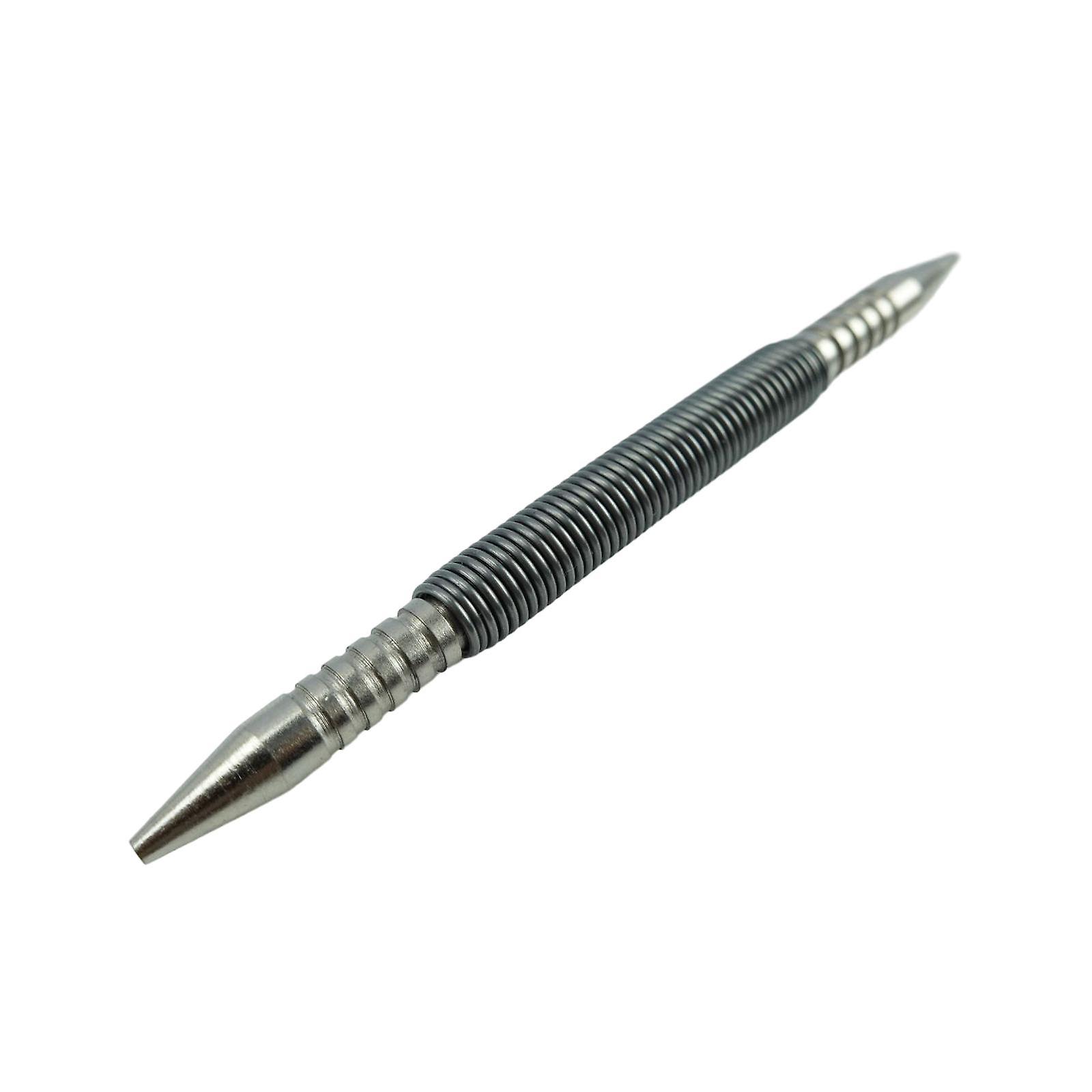 Hammerless Center Punch Spring Loaded Double Ended for Door Pin Remove Small
