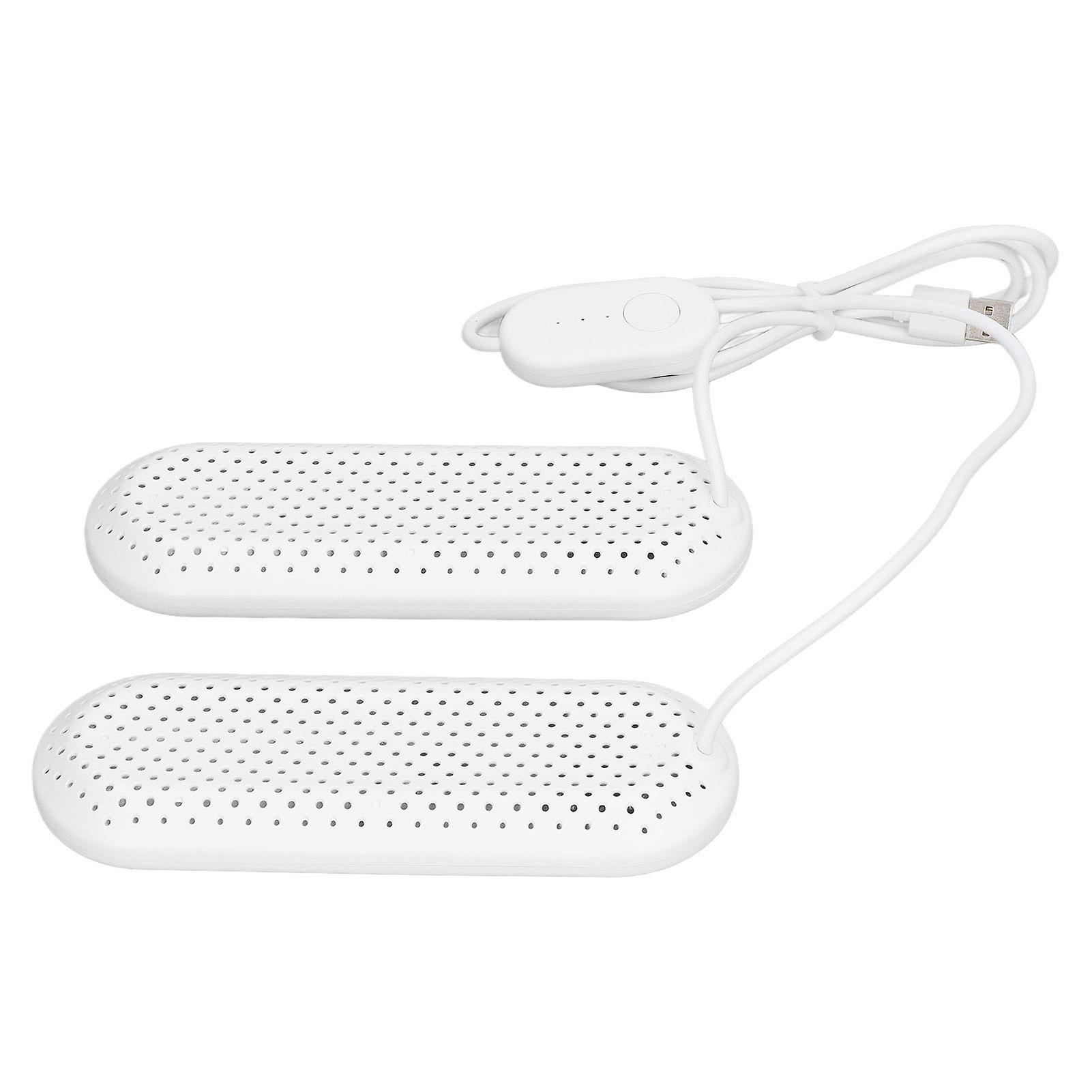 Household USB Shoe Dryer Student Dormitory Adult Deodorizing Boot Shoes Drying Machine with Timer White