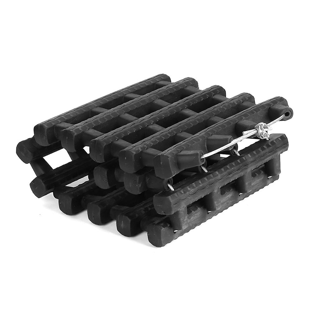 60cm (23.6in) Recovery Traction Mat, Portable Emergency Track, Tire Ladder, Anti-Skid Chains for Ice, Snow, Sand