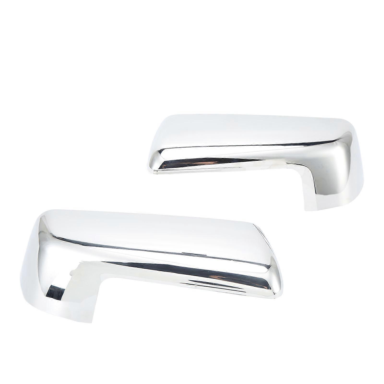 1 Pair Side Rear View Mirror Cover Chrome Glossy Surface Colorfast Replacement For Chevy Silverado 1500 2019‑2022