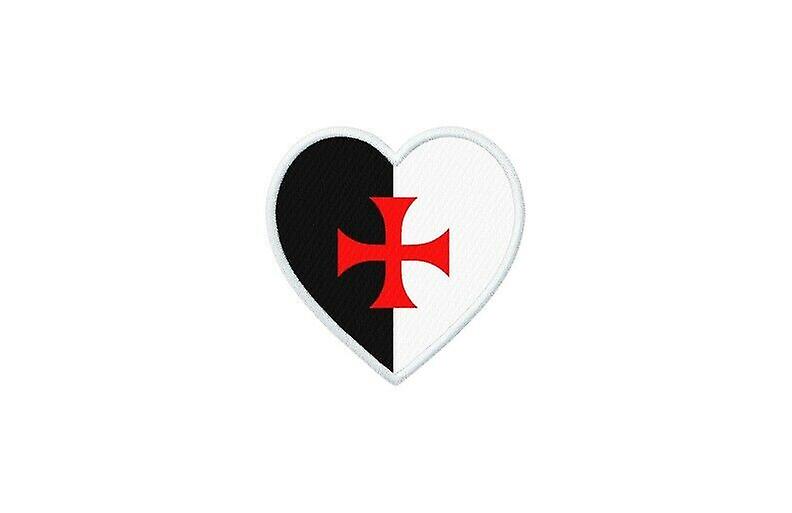 Patch badge ecusson prints thermocollant flag heart knight templar