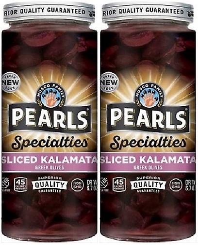 Pearls Specialties Sliced Kalamata Greek Olives 2 Pack