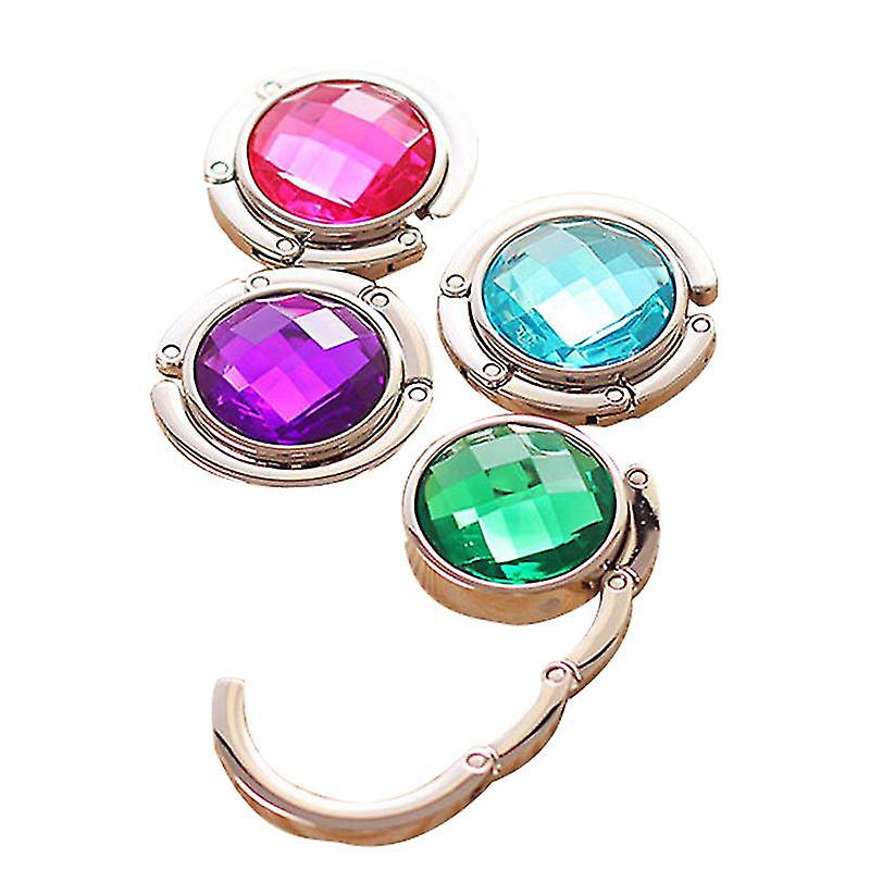 4Pcs Foldable Purse Hook Handbag Hangers for Table Folding Decor Table Hook
