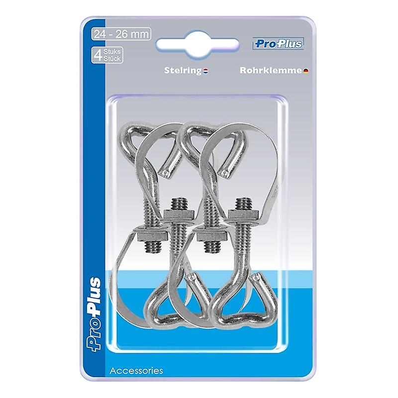 Fascetta stringitubo 24-26mm 4 pezzi in blister