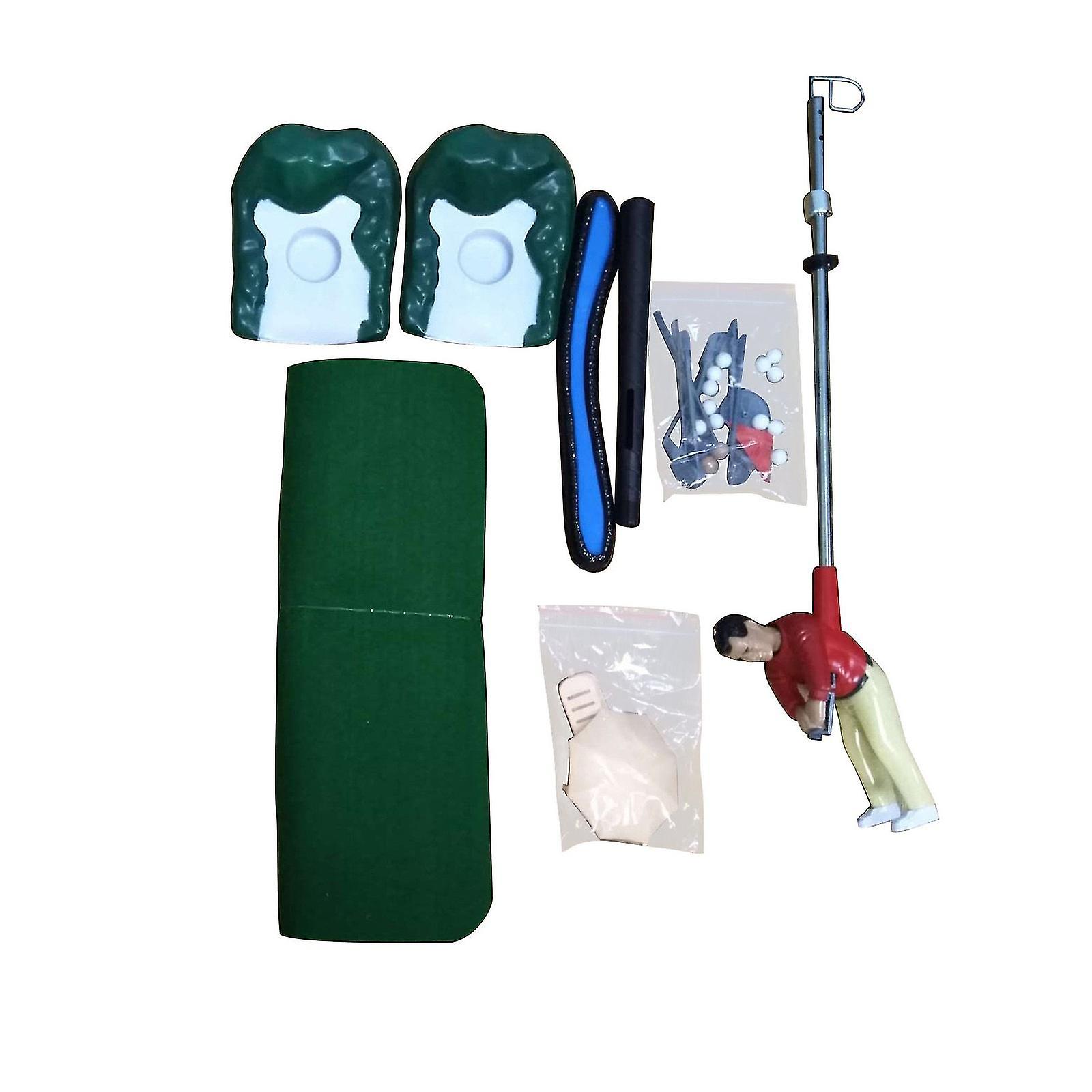 لعبة غولف مصغرة داخلية ، مجموعة ألعاب غولف مع رجل صغير مرتبط بنادي الجولف