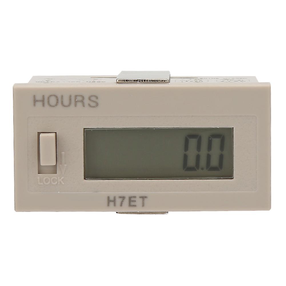 without Voltage Digital Electrical Counter Totalizer with 6-Digit LCD Display(0.0 Hour)