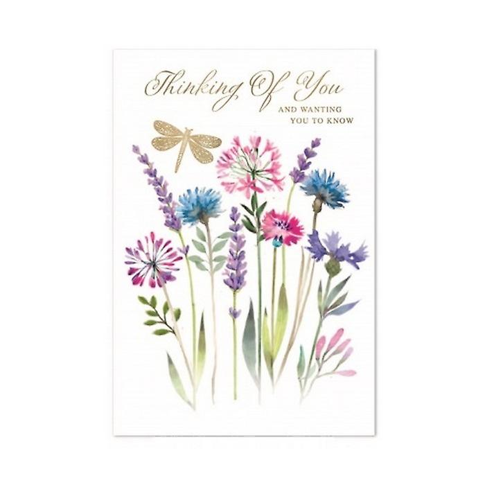 Simon Elvin Thinking Of You Sympathy Greetings Card (Pack of 6)