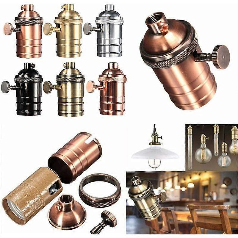 Brass Bulb Holder. E26/E27 retro Antique copper Lamp Socket