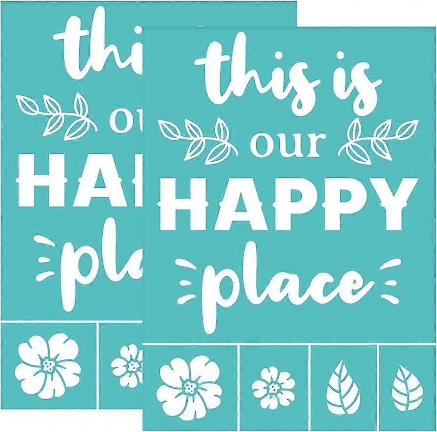 2Pcs Silk Screen Stencils Self-Adhesive Silk Screen Printing Stencils