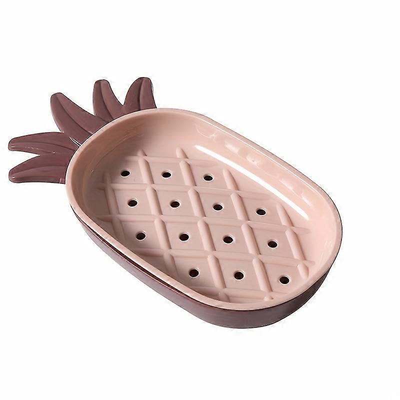 Creative Pineapple Shape Drain Soap Box, Soap Storage Box, Easy Clean Soap Dishes Holder, Bathroom Supplies, Drain Soap Dish