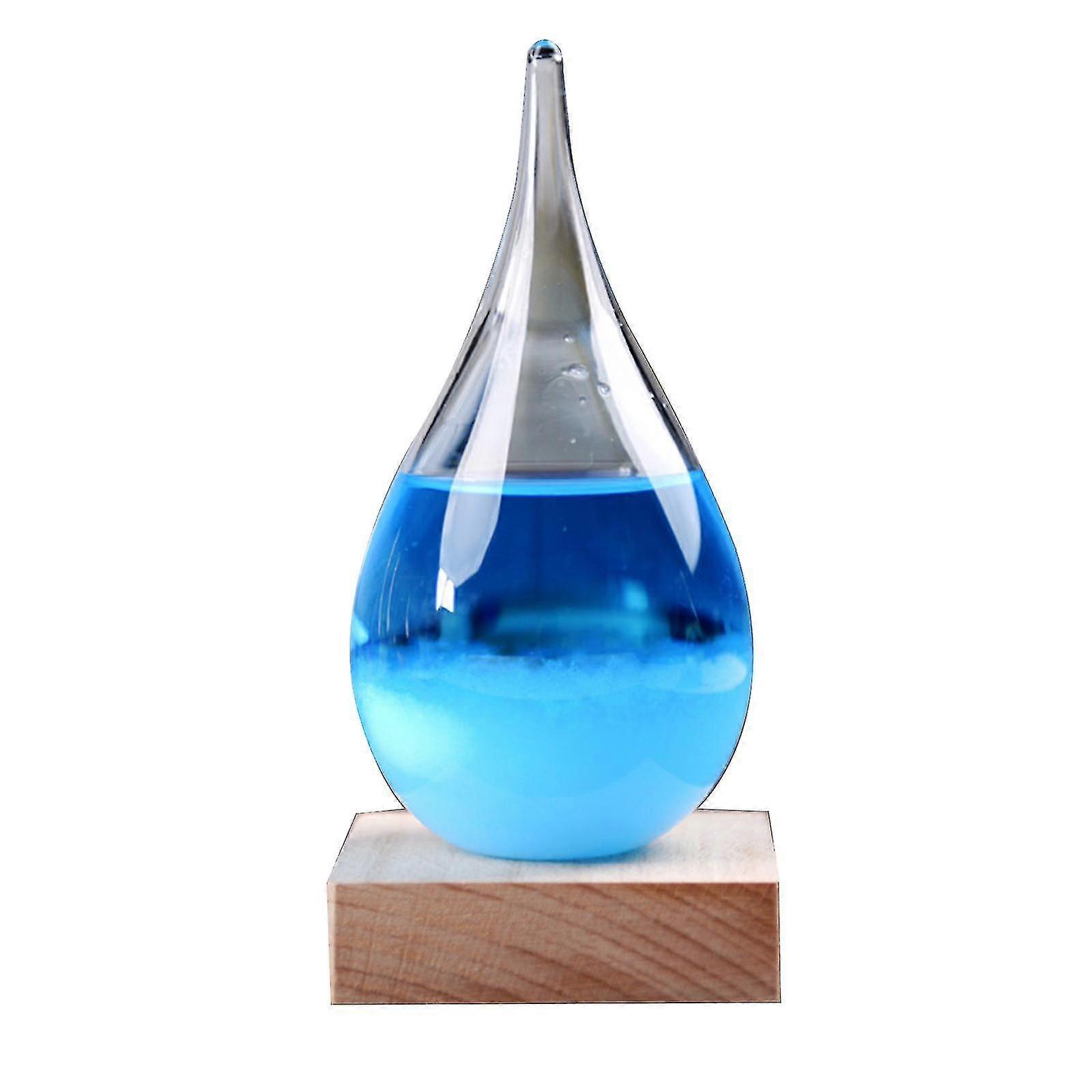 Tempest Glass Predictor Weather Forecast Decorative Barometer Drops-shaped Small Bottle Gift With Zh52