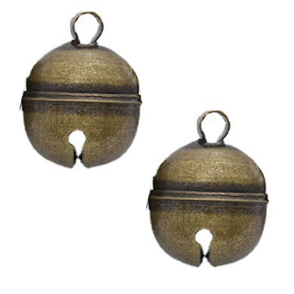 Qqdd 2 Strings In 4 Pieces Dog & Cat Bells, Pet Tracker Brass Bell With Key Ring For Pet Collars