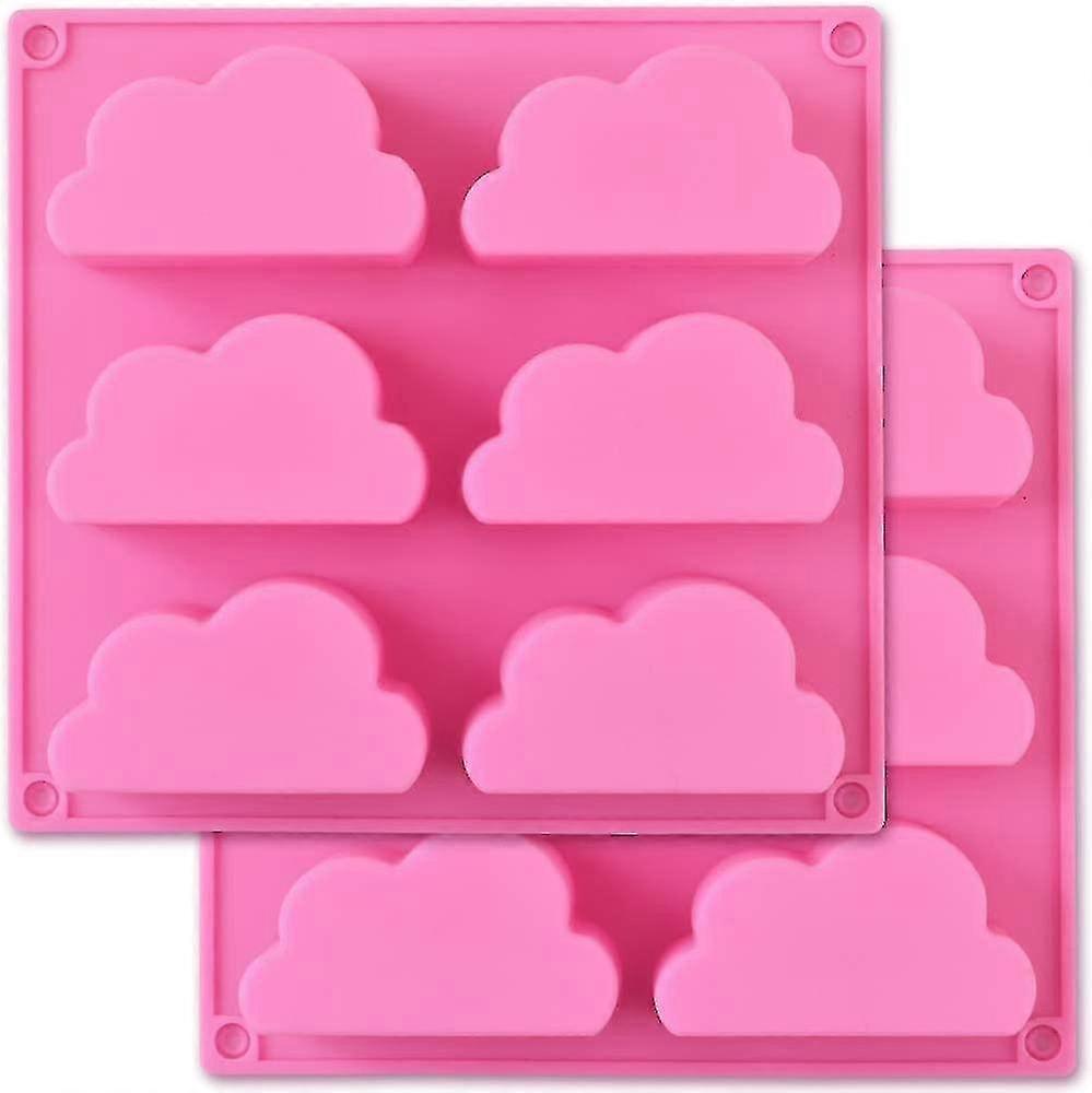 Cloud Silicone Mold, Silicone Soap Mold, Multifunction Mold For Making Soap Pudding Chocolate, 2pcs