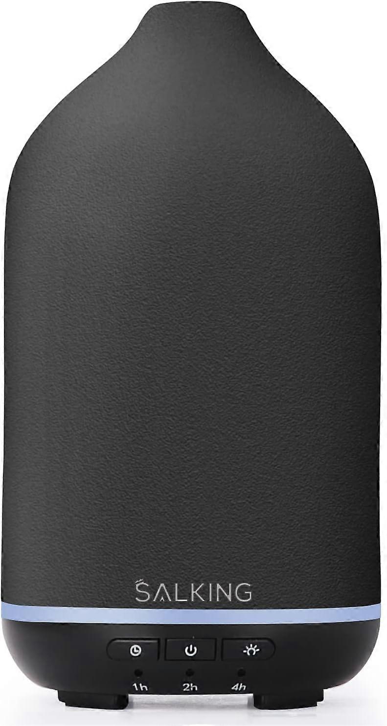 Black Ceramic Diffuser, Stone Essential Oil Diffuser, Ultrasonic Aromatherapy Diffusers with Adjusta