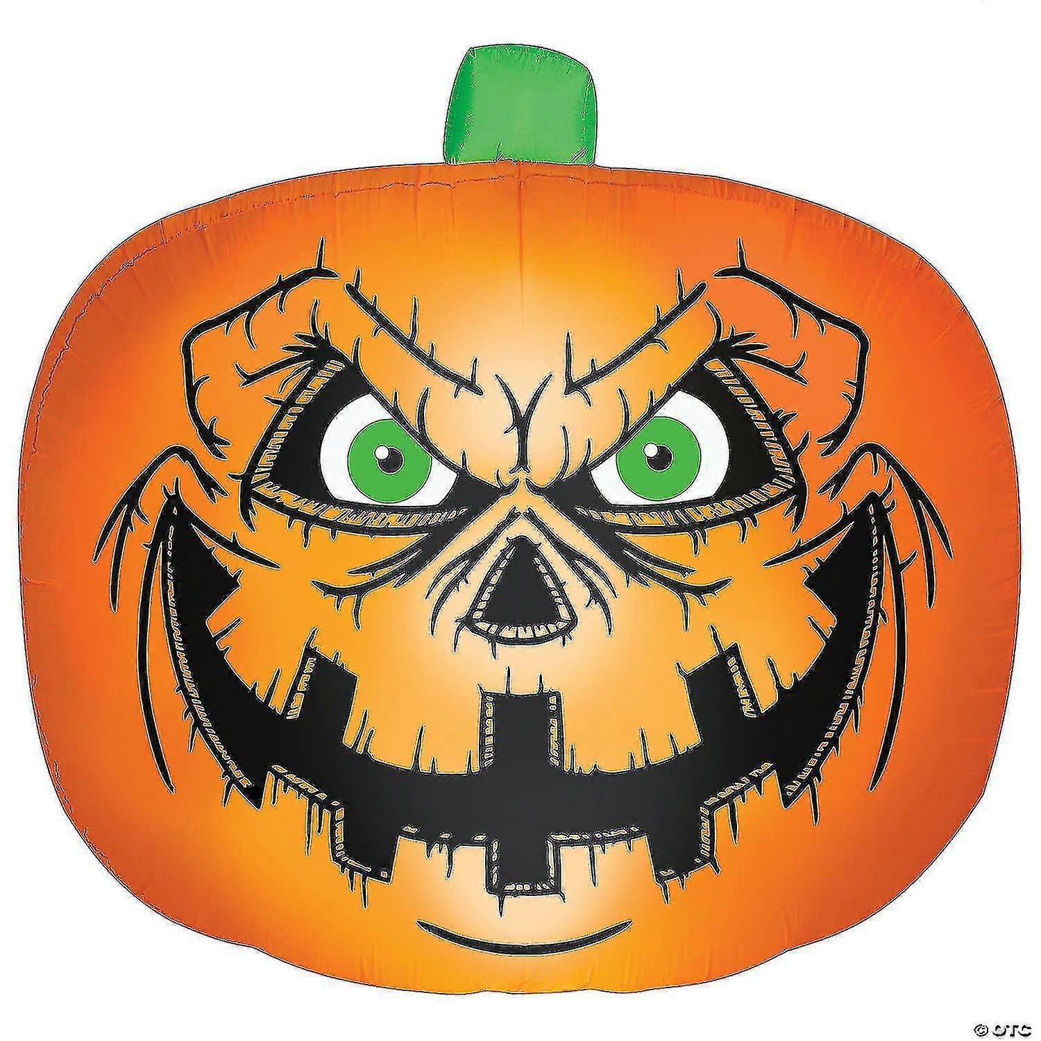 Airblown Inflatable Flat Jack O Lantern 90" Yard Decoration