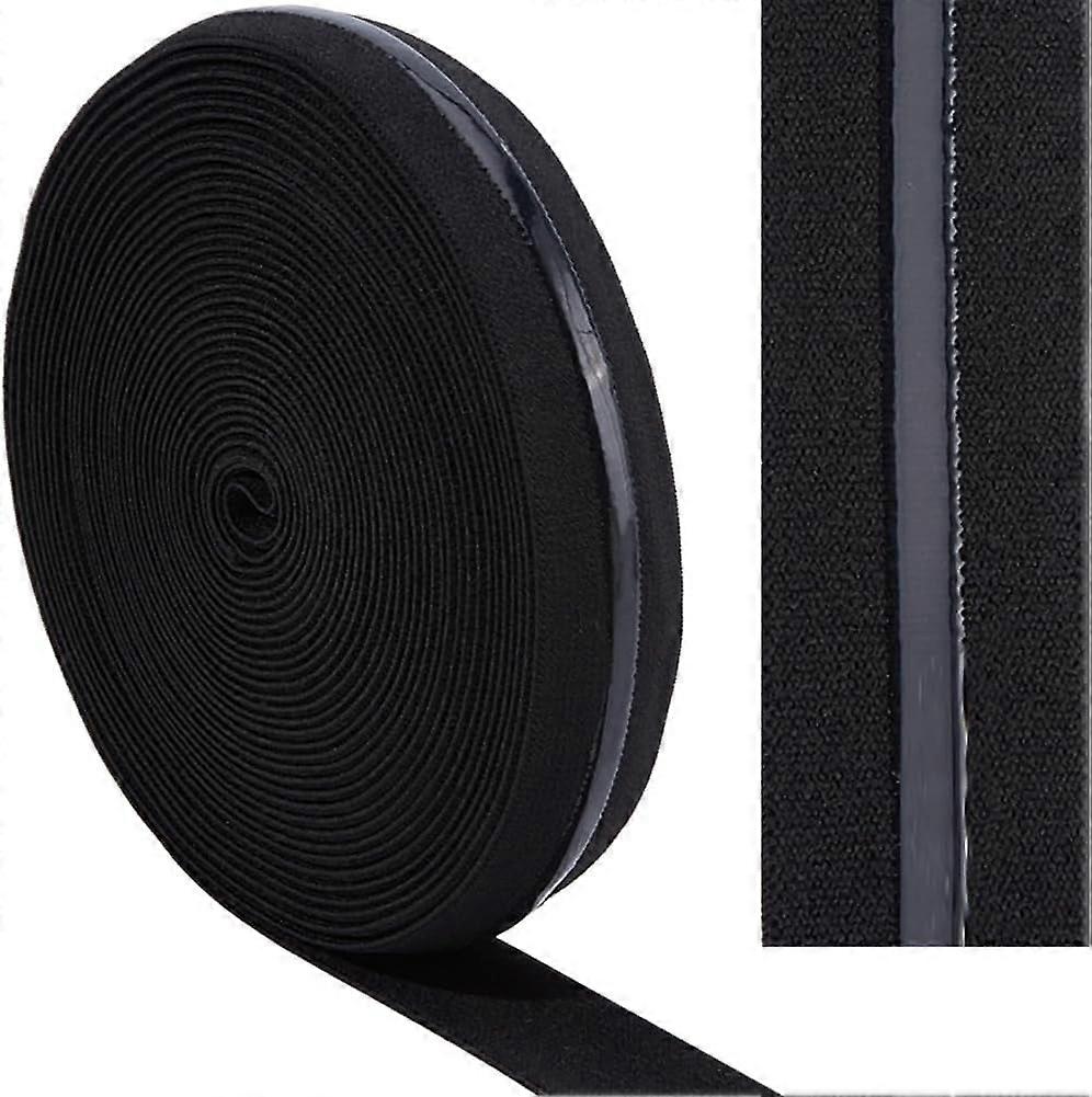 10Yards 1Inch Wide Non-Slip Elastic Ribbon Silicone Gripper Band Stretch Tape Trim