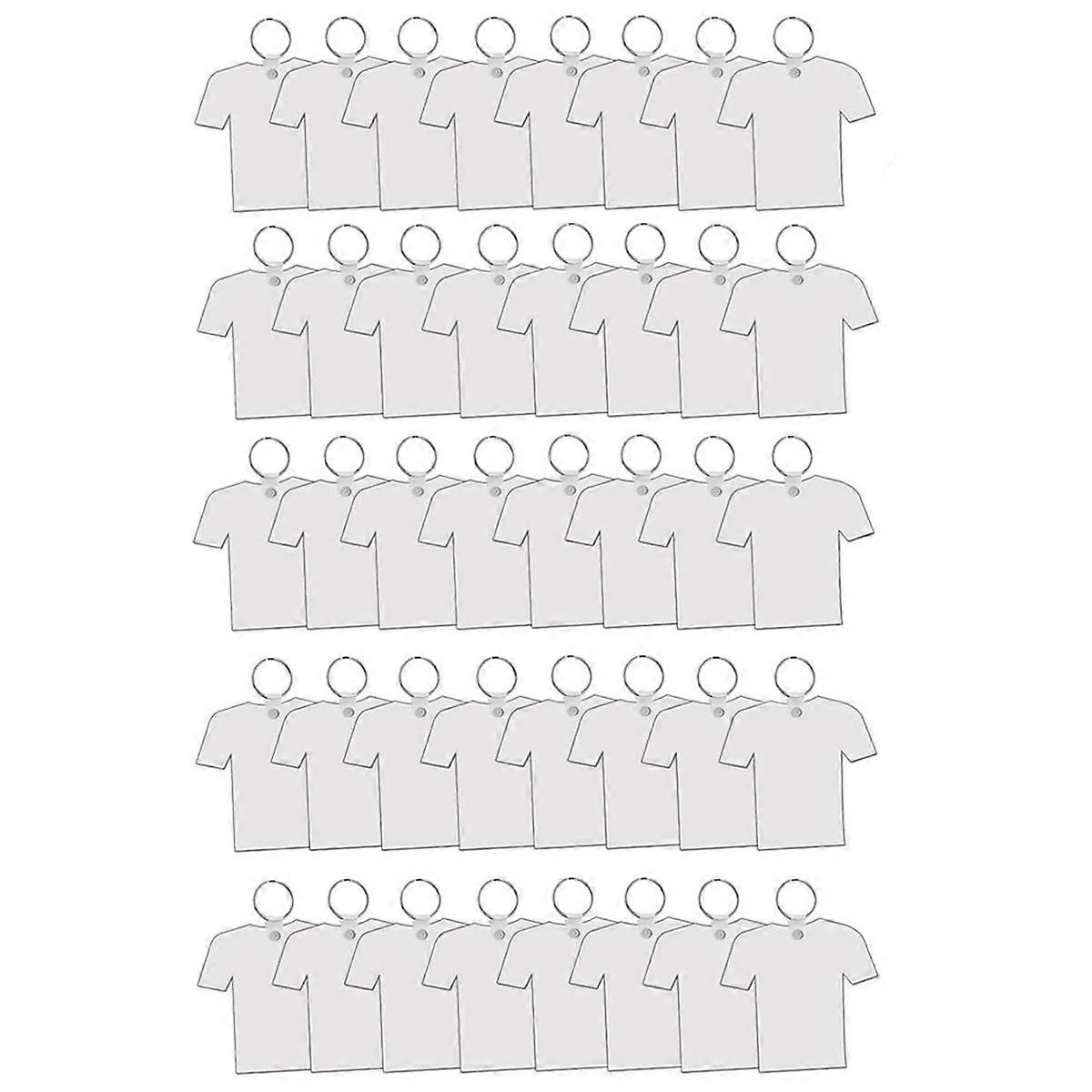 40 Pack Sublimation Keychain Blanks MDF Double Sided Heat Transfer Football Sublimation Keychains B