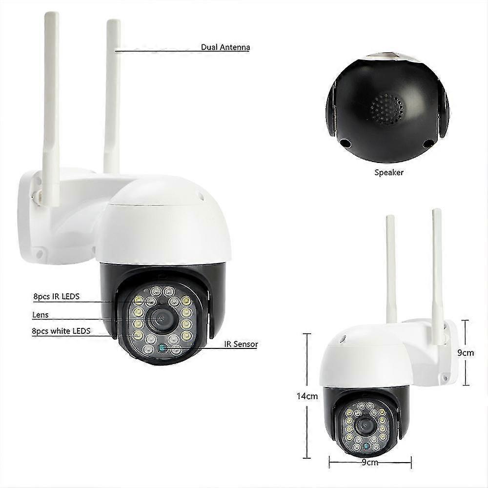 Chpt1 ptz wifi ip dome camera 1080p 2mp digital zoom wireless security cctv camera audio surveillance