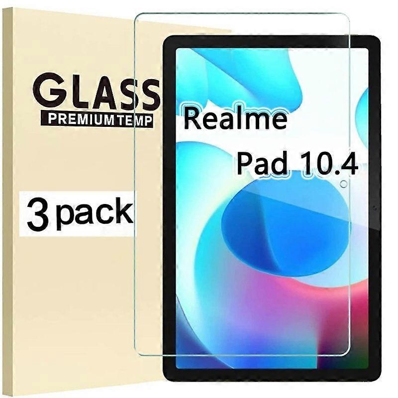 (Confezione da 3) Vetro Temperato Per Realme Pad 10.4 2021 Pellicola Protettiva Per Schermo Tablet Antigraffio Pellicola Proteggi Schermo