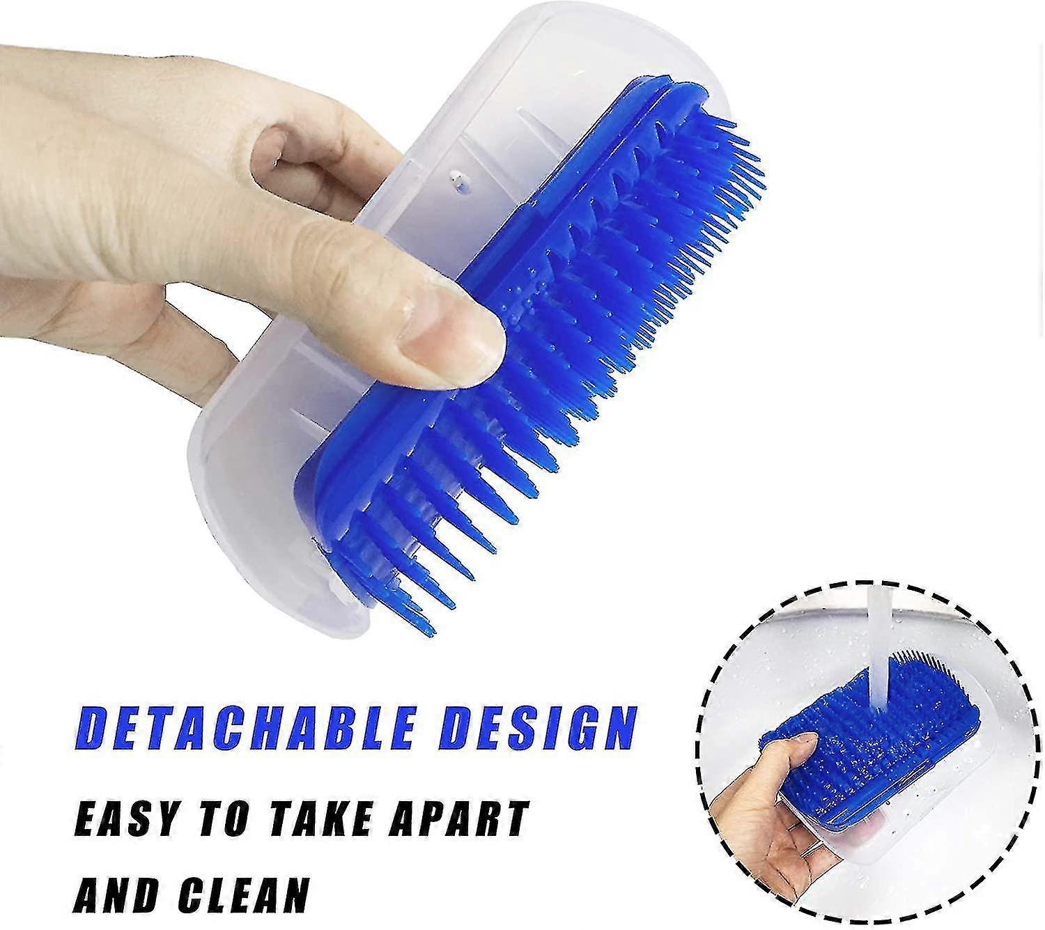 Cat Self Groomer, 2 Pack Cat Grooming Brush, Cat Face Scratcher-YuJia