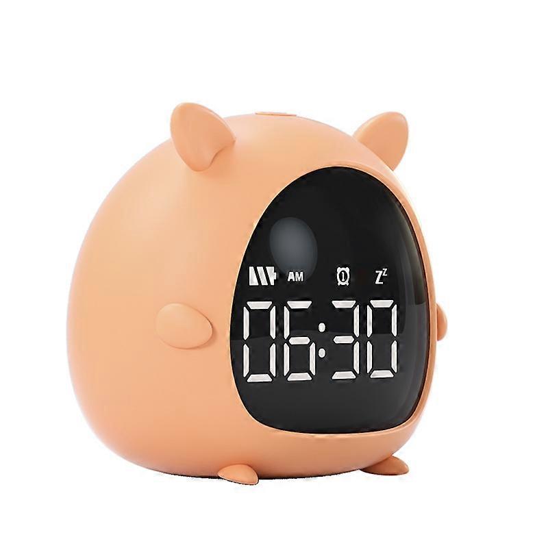 Ceas cu alarma pentru copii, ABS\Silicon, Portocaliu