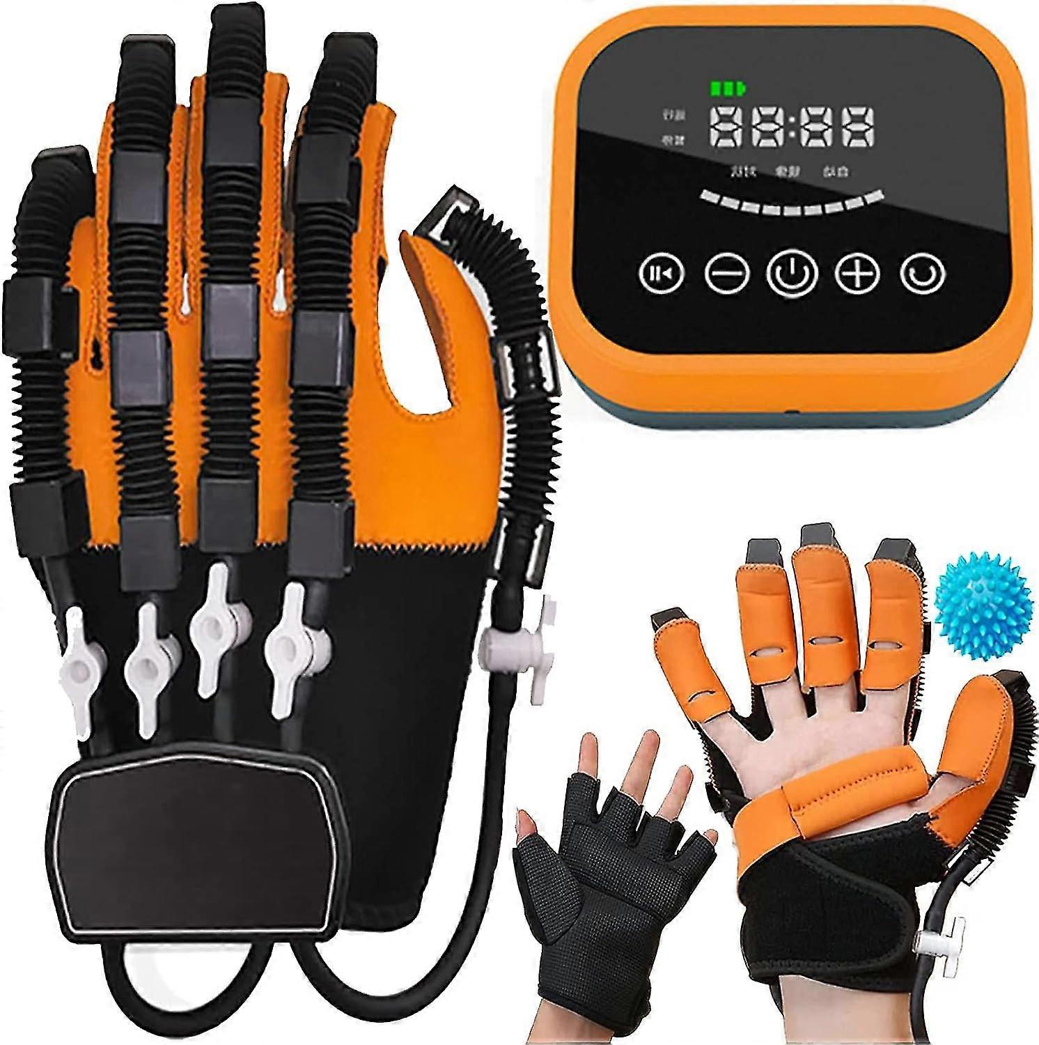 Rehabilitation Robot Gloves, Hand Dysfunction Patient Training Device Stroke Hemiplegia, Finger Exerciser Hand Strengthener Finger Orthosis For Relief