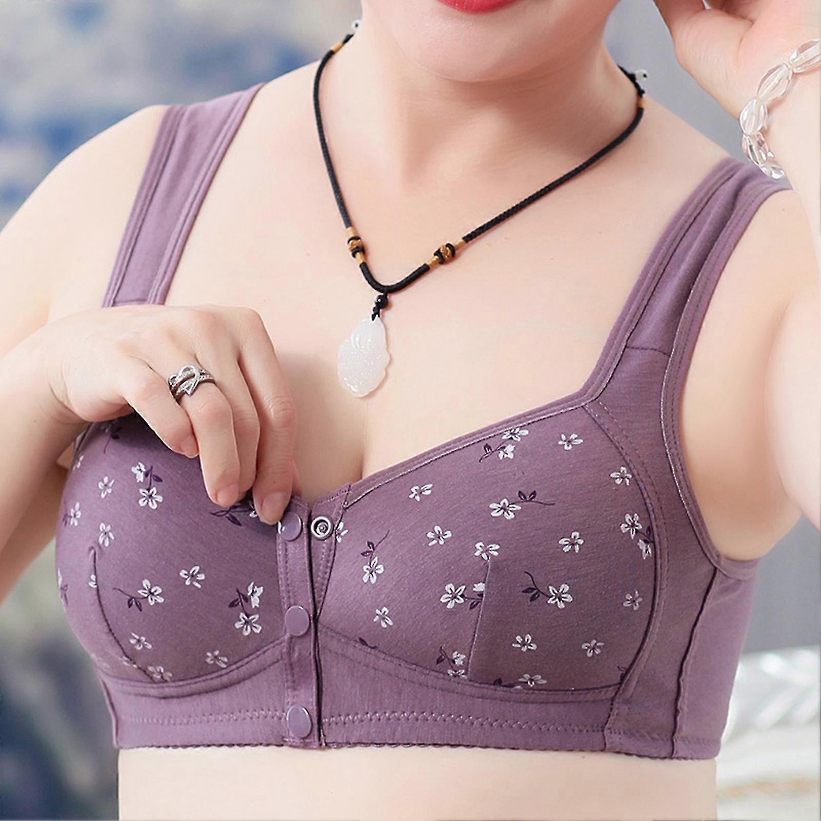 Women\'s Wireless Wide Shoulder Strap Bra Skin Friendly Soft Comfortable Bralette Exercise And Offers Back Support