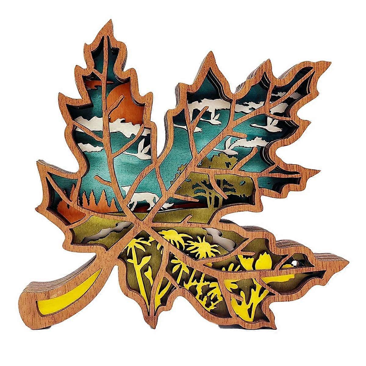 ديكور أوراق القيقب ، ديكور غرفة نوم غرفة الأسرة ، فن البلد مناسب للأطفال هدية عيد ميلاد الخريف