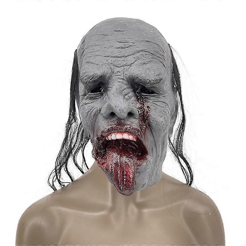 Halloween Long Tongue Scary Mask for Adults