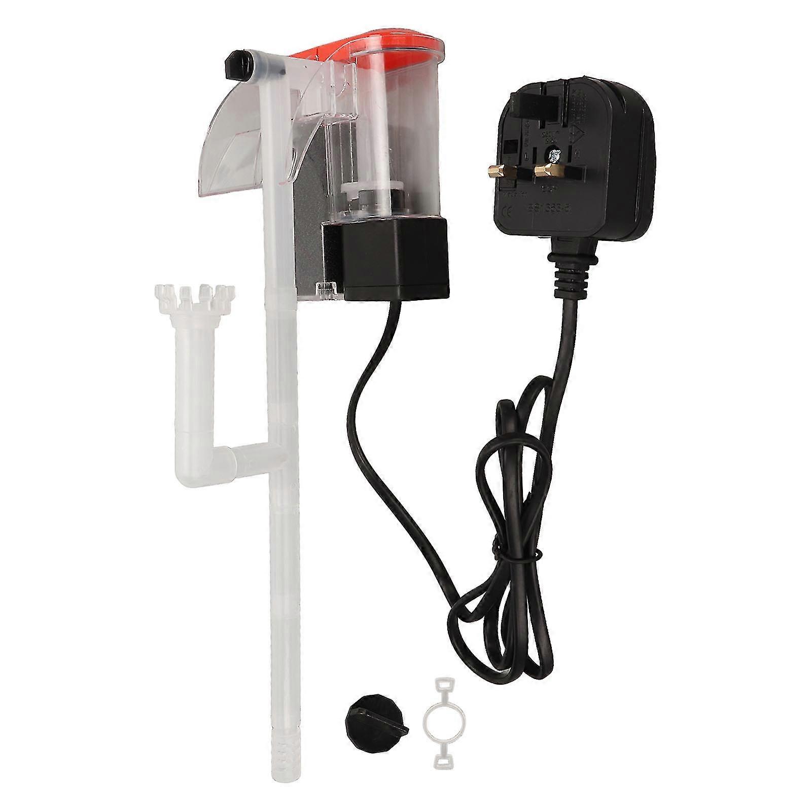 3-LayerQuietFishTankFilterwithAdjustableWaterFlowandSurfaceSkimmer-UKPlug220V
