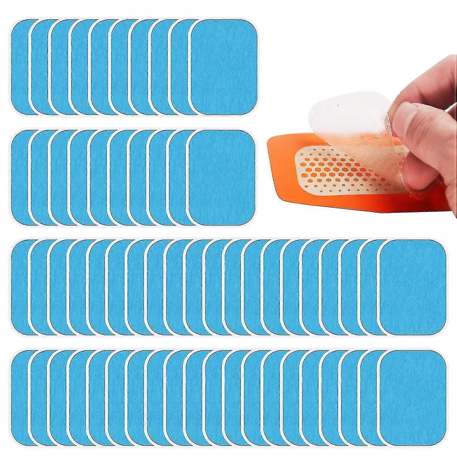 60 יח '(30 חבילות) ABS טריינר רפידות ג'ל רפידות טונר שרירים גיליון ג'ל חלופי לטונר ABS בטן-איוואן