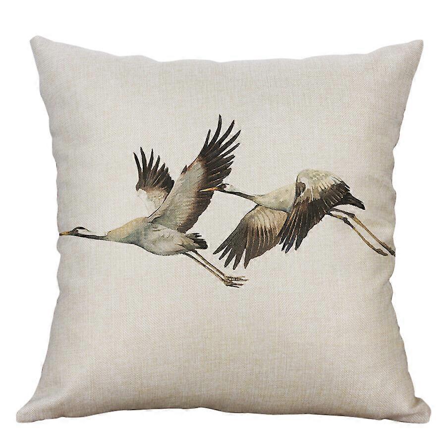 Grus japonensis枕カバーソファ車のウエストクッションカバーホームDcorデザイン709jpjcjh